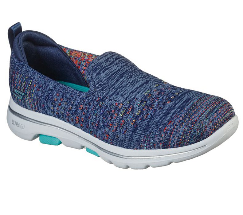 Skechers Dam Marinblå/Olika Färger Slip On - Gowalk 5 - Mirage - Sverige (WLKRP-4086)